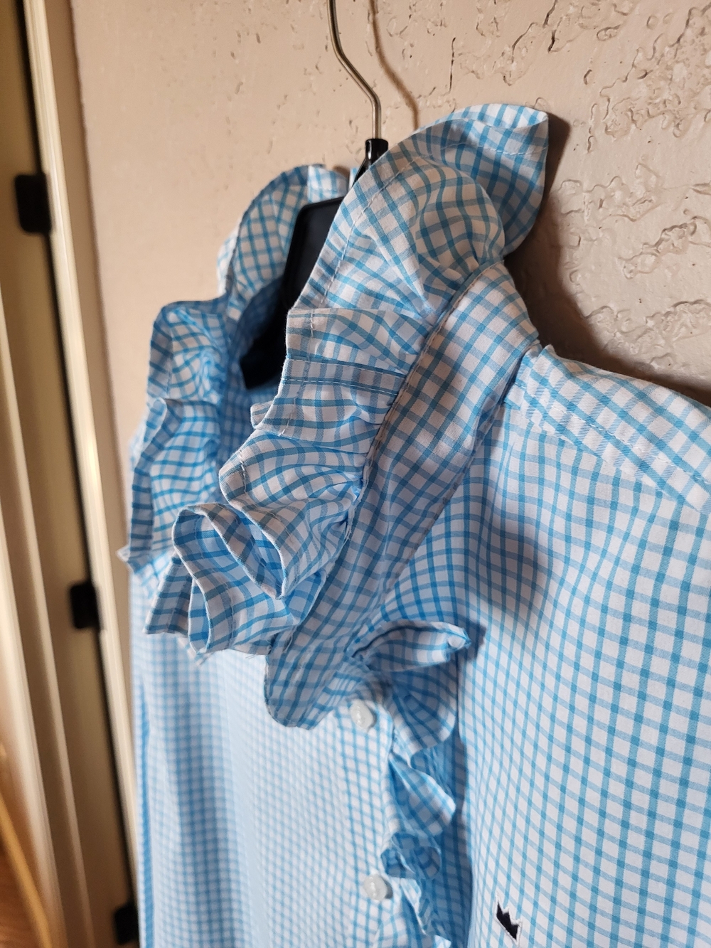 Upcycled Custom Ruffle Shirt - Picture 4 of 7